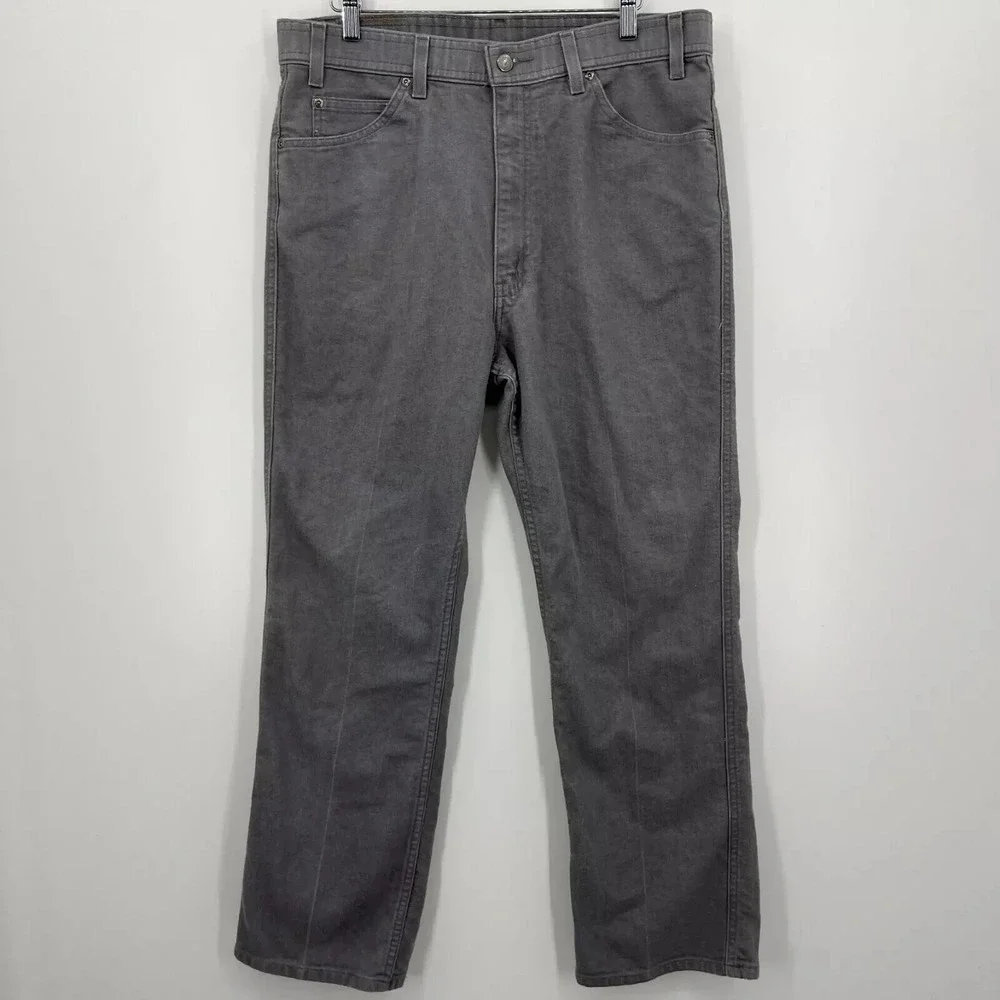 Levis 517 Mens Grey Vintage Bootcut Pants Size W38 L30 Vtg 052808-6